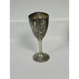 Lenox Interlocking HeartShaped Champagne Flutes Wedding Glasses Goblet Tarnished